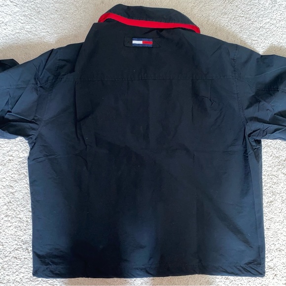 TOMMY HILFIGER 90s Jacket Coat Parka Men’s Medium Flag Logo Zip Up Rare Vintage - Picture 2 of 10